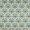 green botanical printed fabric from iLiv