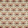 red botanical printed fabric from iLiv