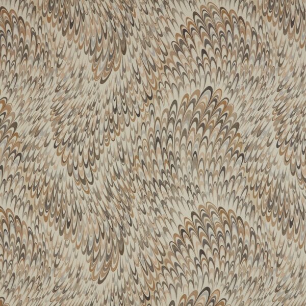 brown contemporary printed fabric from iLiv