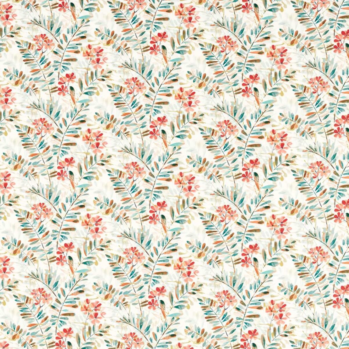 blue botanical cotton fabric from Studio G