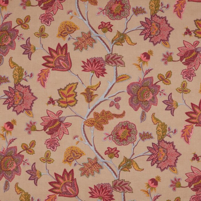 Chanderi Fabric - Cerise swatch