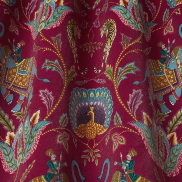 Sumatra Velvet Fabric - Cerise by Sumatra Velvet Fabric - Cerise from