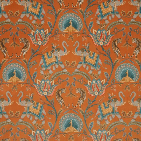 orange animal printed fabric from iLiv