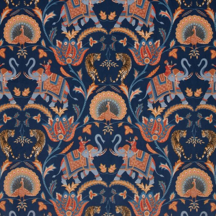 Sumatra Velvet Fabric - Sapphire swatch