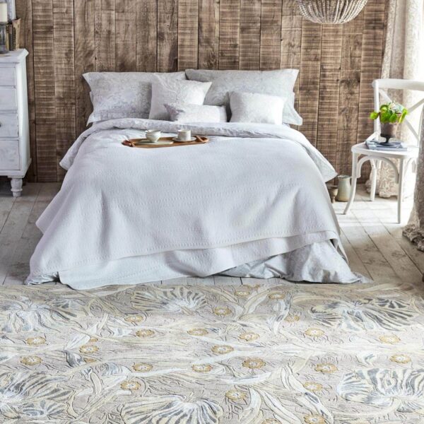William Morris & Co Pure Pimpernel Rug Linen (Select Size) by William Morris & Co Pure Pimpernel Rug Linen (Select Size) from