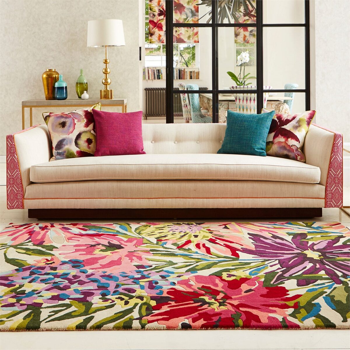 Harlequin Floreale Rug Fuschia (Select Size) from