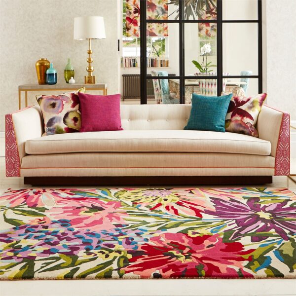 Harlequin Floreale Rug Fuschia (Select Size) from