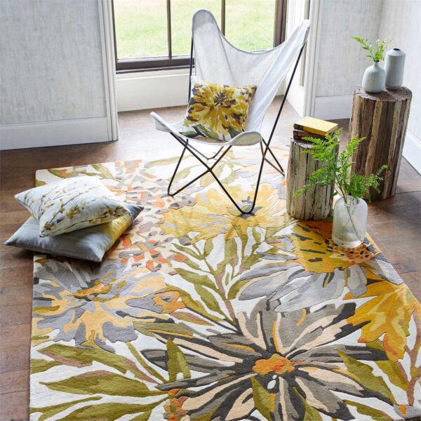 Harlequin Floreale Rug Maize (Select Size) by Harlequin Floreale Rug Maize (Select Size) from