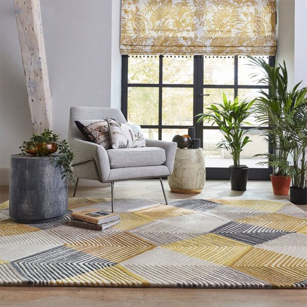 Harlequin Rhythm Rug Saffron (Select Size) by Harlequin Rhythm Rug Saffron (Select Size) from