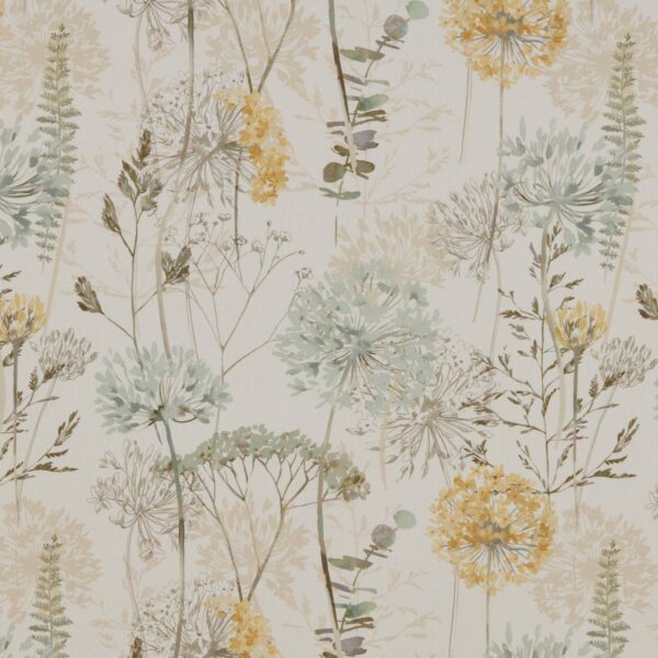 Country Journal Fabric - Fern Cotton by green botanical cotton fabric from iLiv