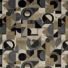black-grey geometric velvet-chenille fabric from iLiv