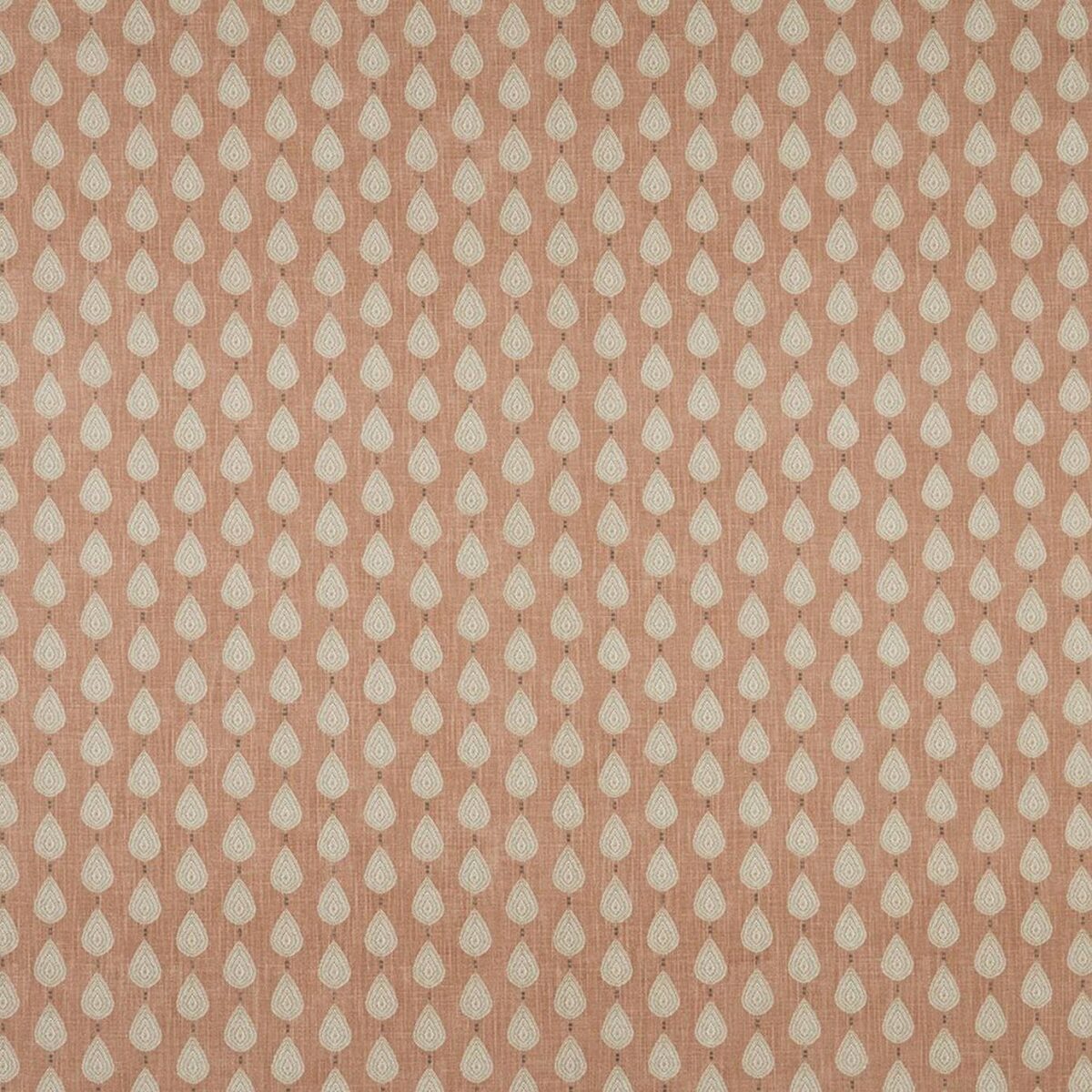 Indo Fabric - Wildrose by orange botanical cotton fabric from iLiv