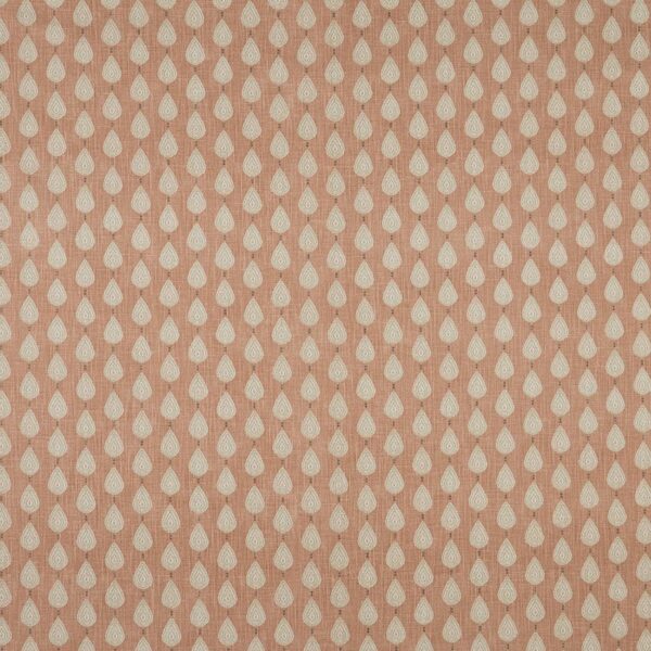 Indo Fabric - Wildrose by orange botanical cotton fabric from iLiv