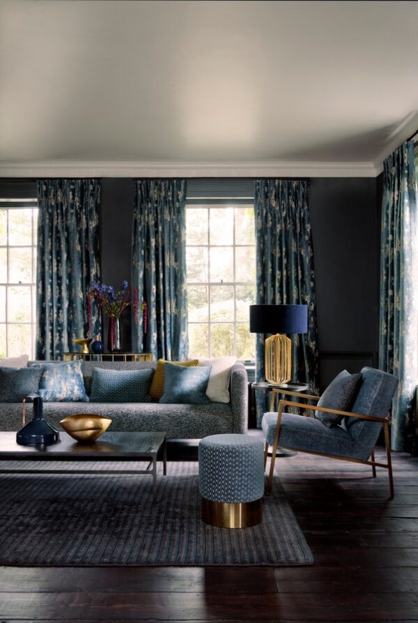 Logan Fabric - Midnight from