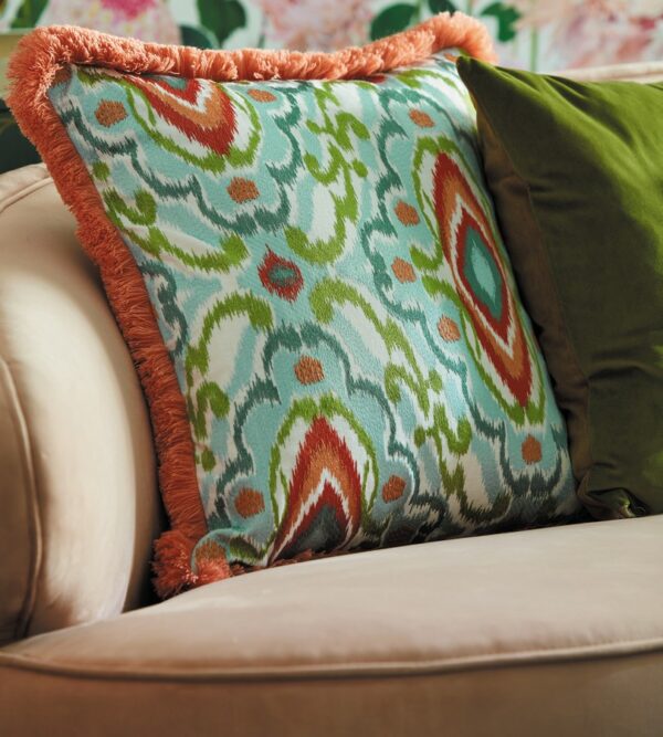 Ixora Fabric - Emerald / Palm / Chartreuse by Ixora Fabric - Emerald / Palm / Chartreuse from
