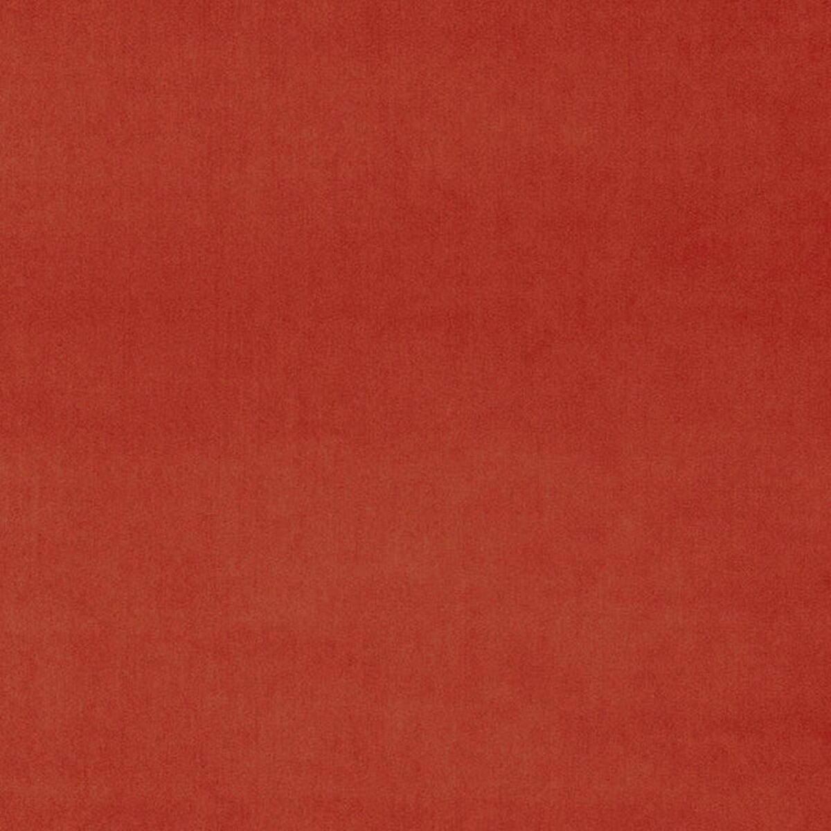 Omega Fabric - Pomegranate by orange plain velvet-chenille fabric from Linwood Fabrics