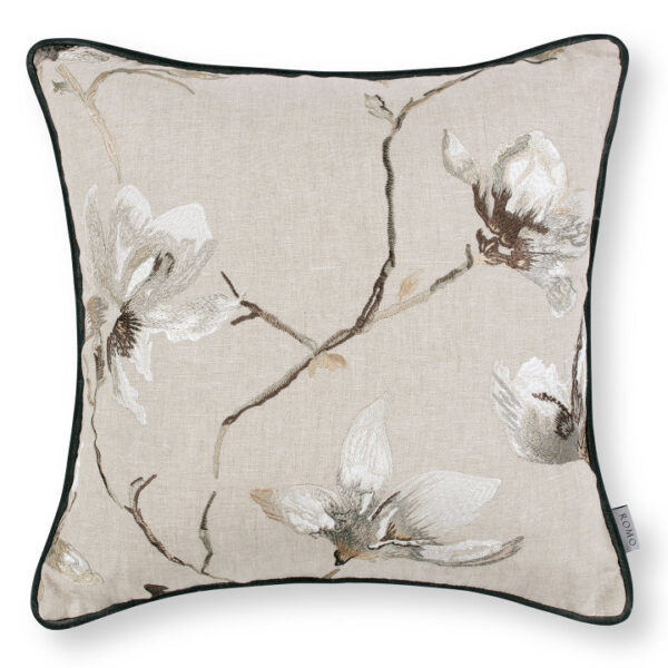 Saphira Embroidery 50cm Cushion Slate by Saphira Embroidery 50cm Cushion Slate from