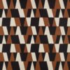 brown geometric jacquard fabric from Black Edition