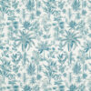blue botanical jacquard fabric from Clarke & Clarke