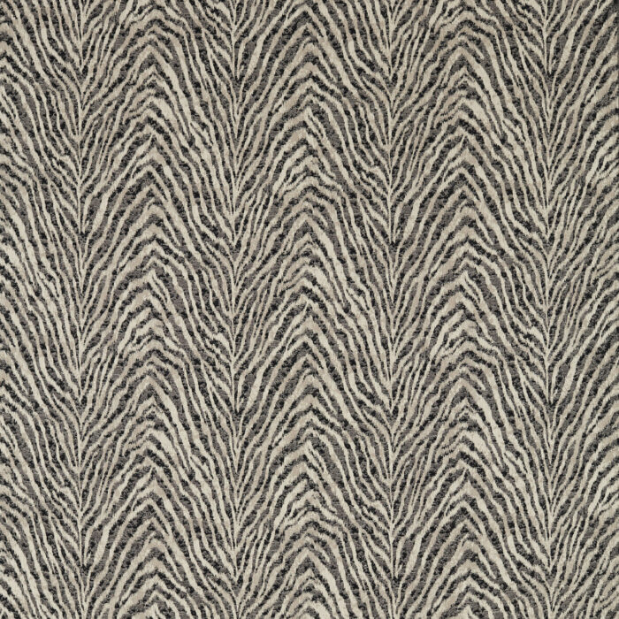 Manda Fabric - Noir / Linen swatch