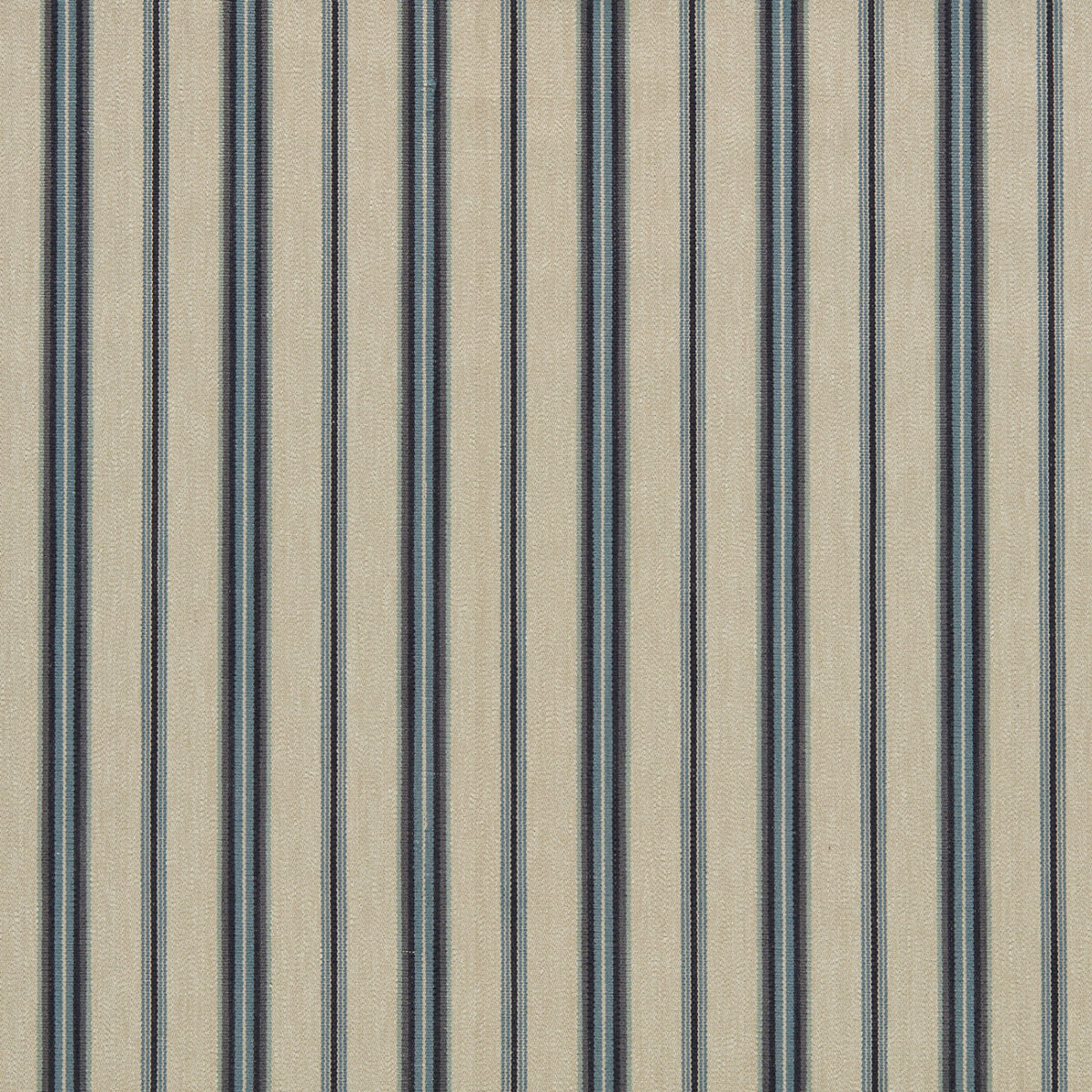 blue striped woven fabric from Clarke & Clarke