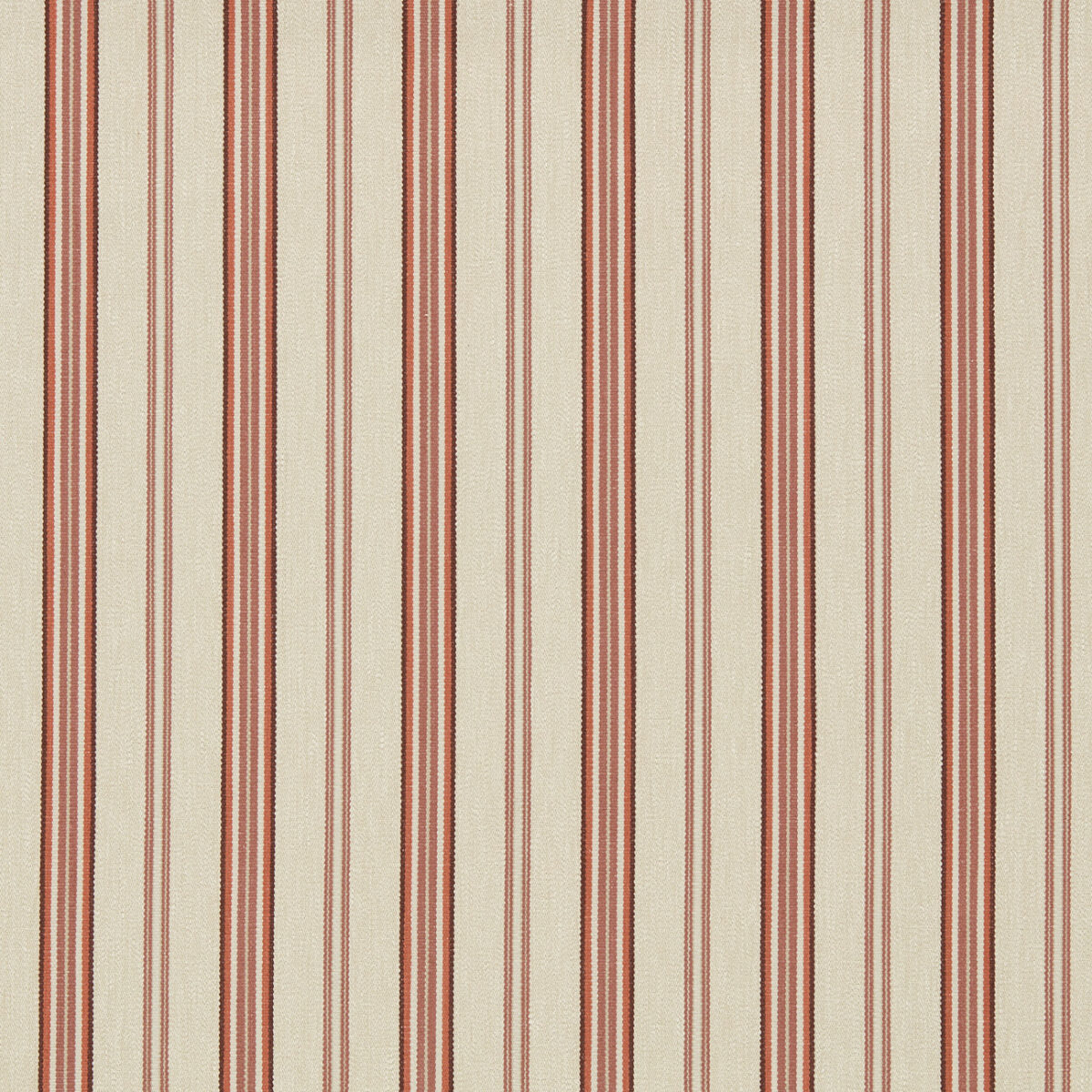 Listra Fabric - Spice by neutral striped woven fabric from Clarke & Clarke