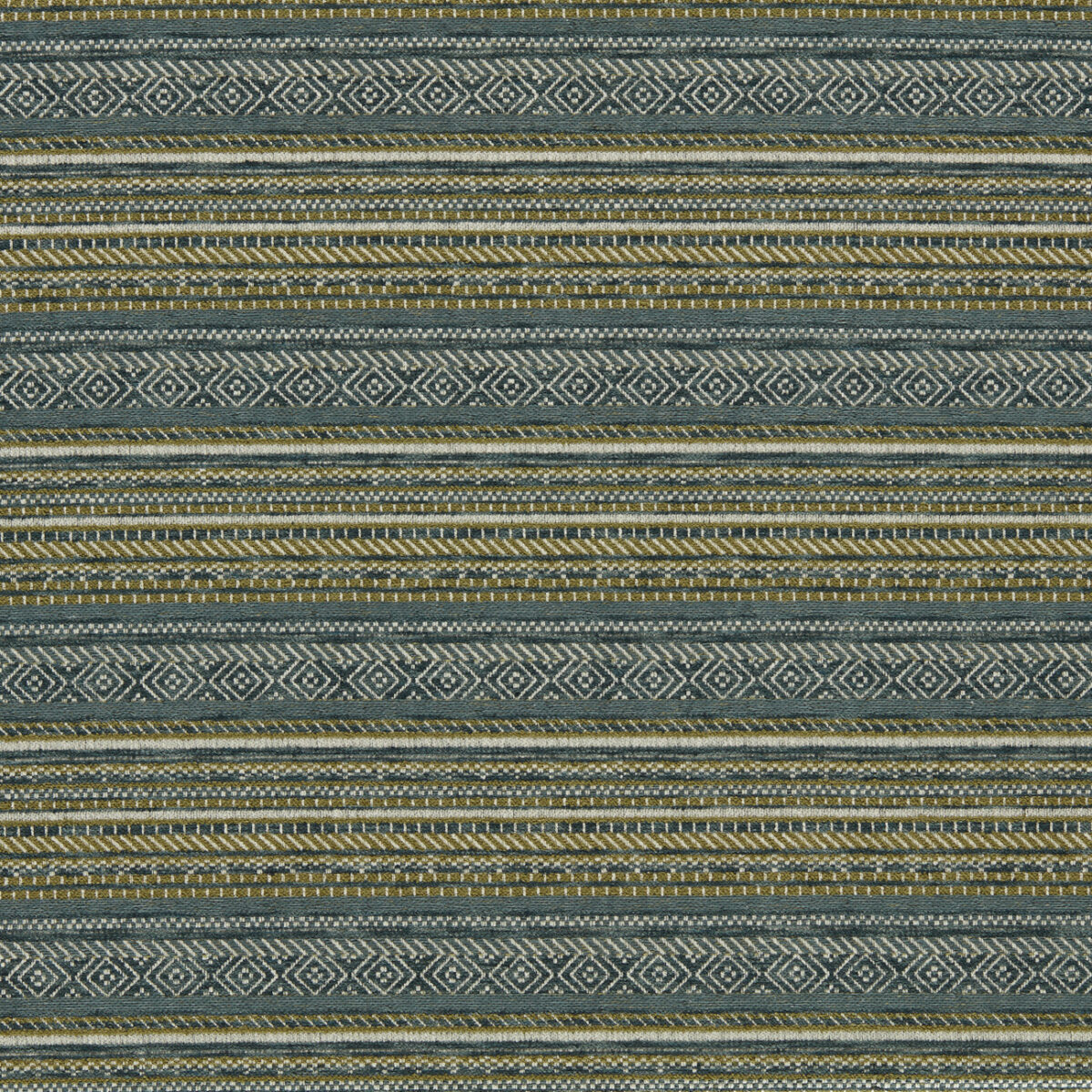 green striped woven fabric from Clarke & Clarke