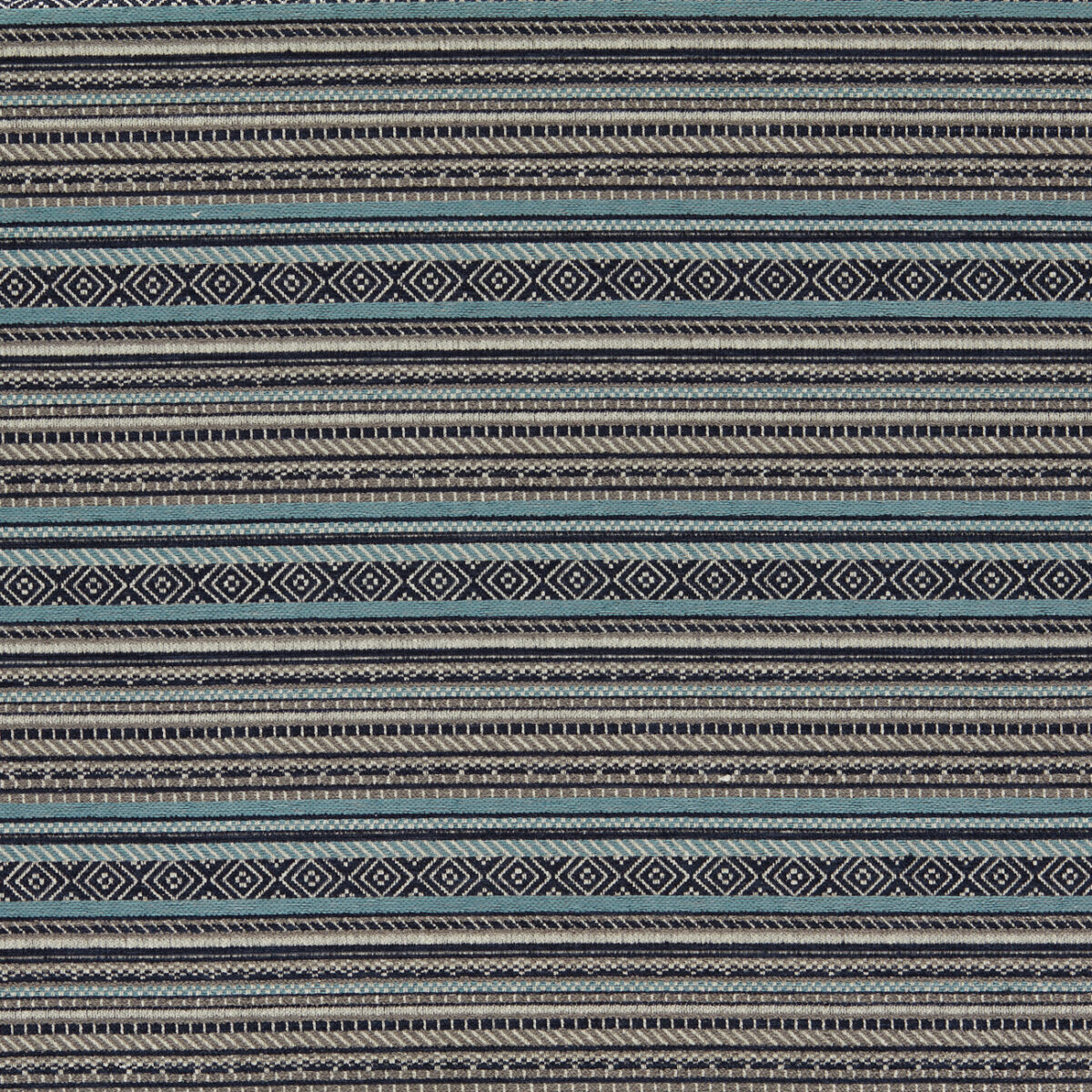 Mistura Fabric - Midnight by black-grey striped woven fabric from Clarke & Clarke