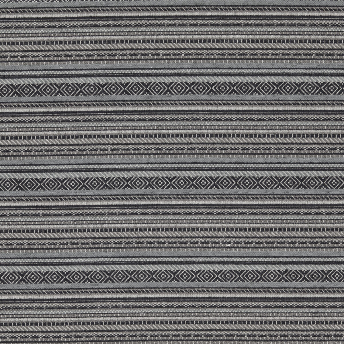 black-grey striped woven fabric from Clarke & Clarke
