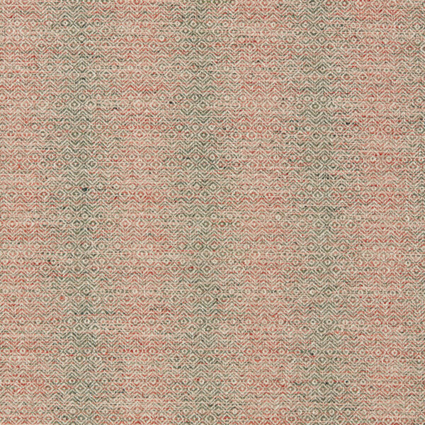 Aveiro Fabric - Spice / Sage by green contemporary woven fabric from Clarke & Clarke
