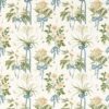 green botanical printed fabric from Sanderson