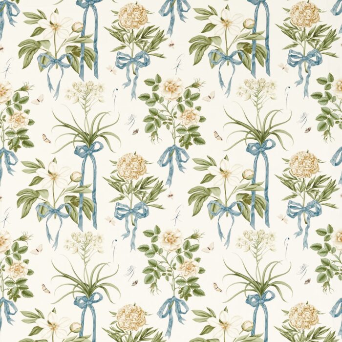 Cupid's Beau Fabric - Quince / Chalk swatch