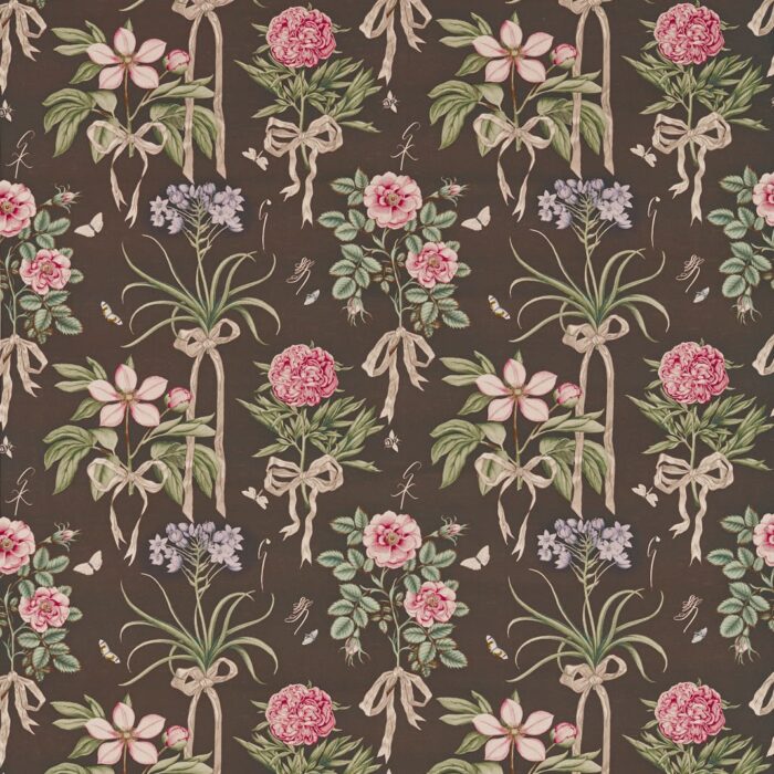 Cupid's Beau Fabric - Morel / Mantle swatch