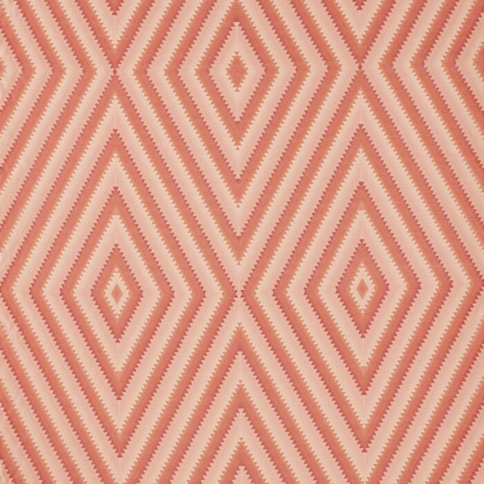 Dazzle Fabric - Conch / Madder swatch