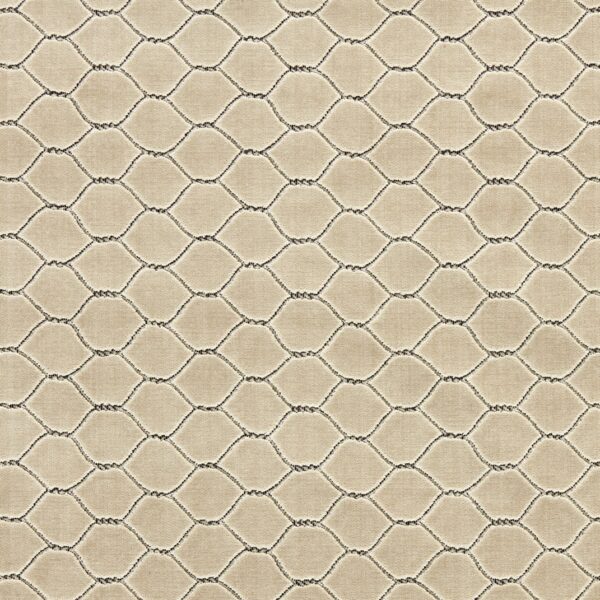 Faraday Velvet Fabric - Stone by neutral spotted velvet-chenille fabric from Sanderson