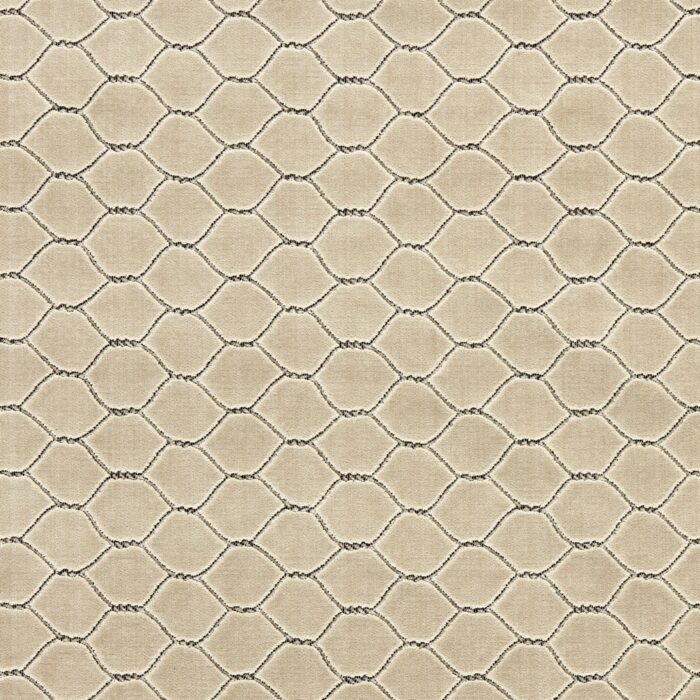 Faraday Velvet Fabric - Stone swatch