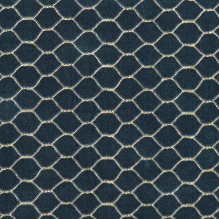 Faraday Velvet Fabric - Atlantic swatch
