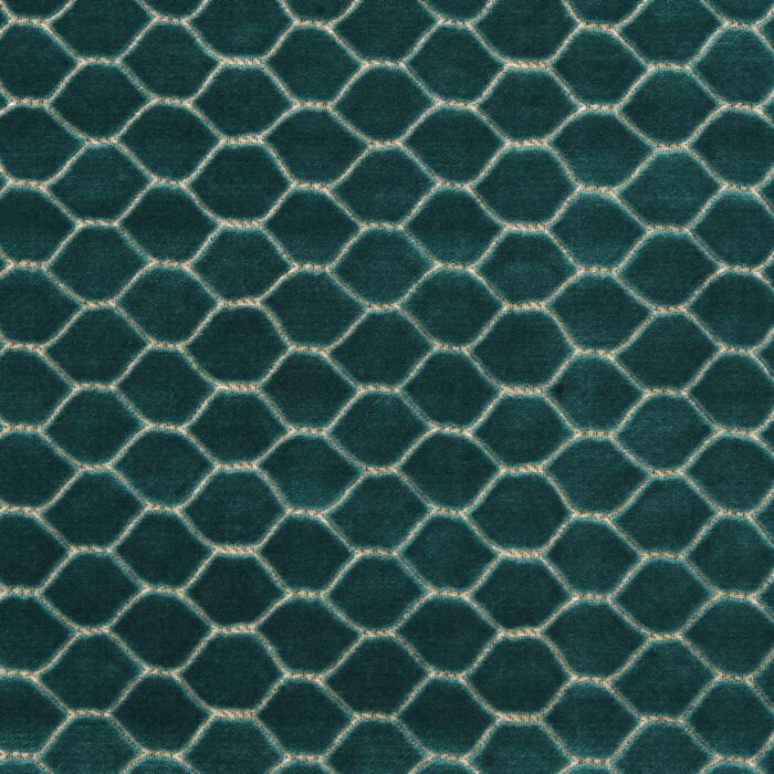Faraday Velvet Fabric - Malachite swatch