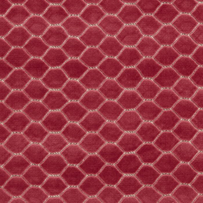 Faraday Velvet Fabric - Carmine swatch