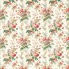 green botanical linen fabric from Sanderson