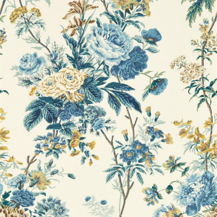 Lakeland Paradis Wallpaper - Poppinjay / Lion swatch
