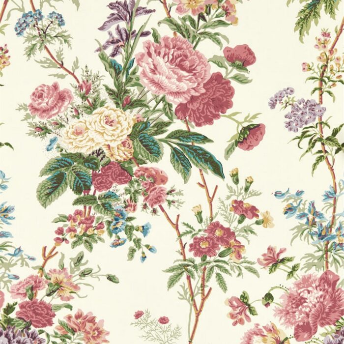 Lakeland Paradis Wallpaper - Carmine swatch
