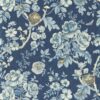 blue botanical wallpaper from sanderson