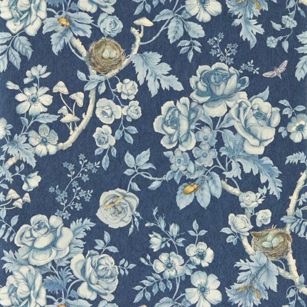 Tansy Bloom Wallpaper - Atlantis by blue botanical wallpaper from sanderson