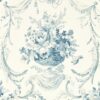 blue botanical wallpaper from sanderson