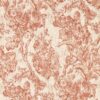 red botanical wallpaper from sanderson