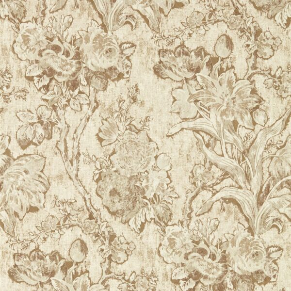 neutral botanical wallpaper from sanderson
