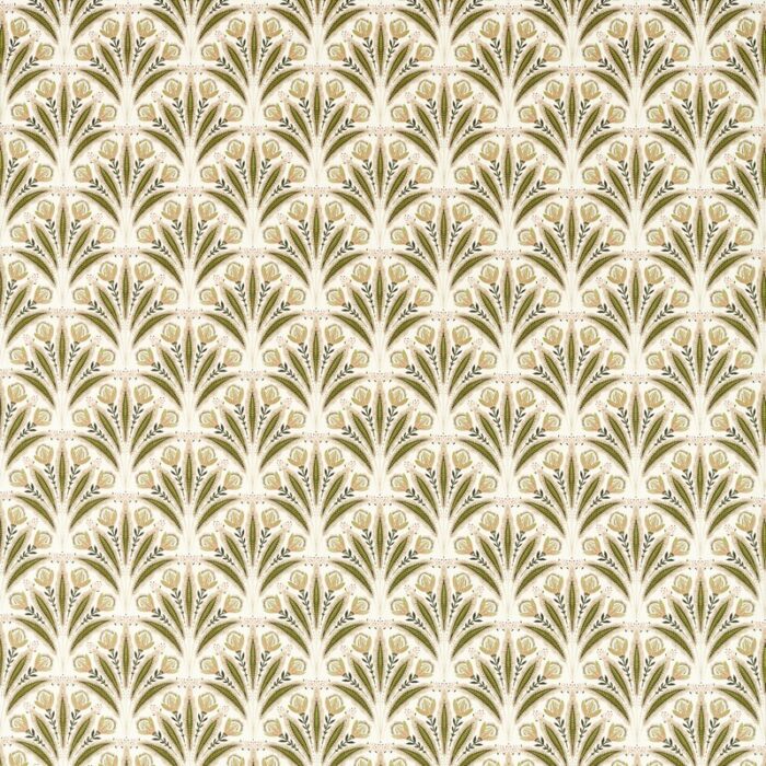 Attingham Fabric - Sage / Blush swatch