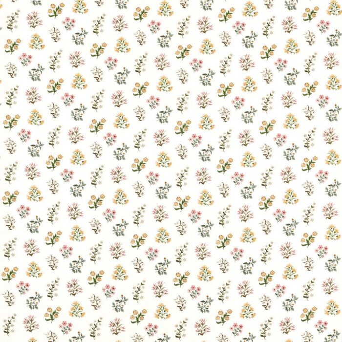 Leiden Fabric - Blush / Ochre swatch