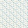 blue botanical printed fabric from Clarke & Clarke